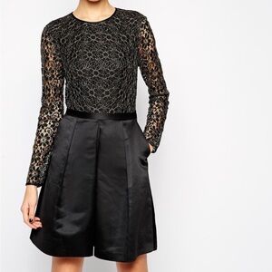 “TED BAKER” Freeya Lace & Satin Dress